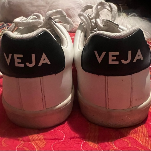 Veja White and Black Athletic Shoes - Picture 3 of 4